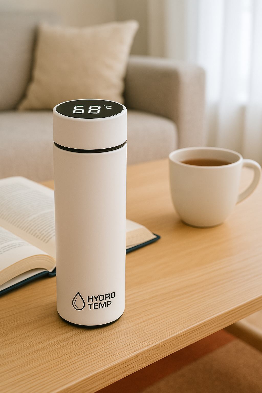 HydroTemp™ – Borraccia Termica Smart con Display Digitale (500ml)